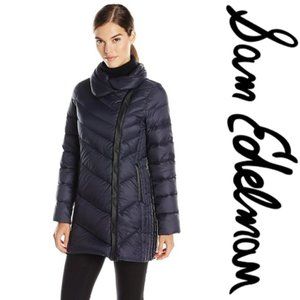 sam edelman asymmetrical puffer jacket
